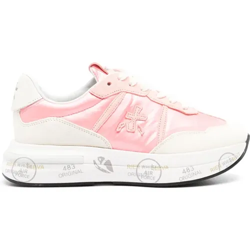 Cassie Nylon Leather Sneakers , female, Sizes: 7 UK, 3 UK, 4 UK, 6 UK - Premiata - Modalova