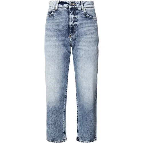 Blaue Denim Jeans Hergestellt in Italien , Damen, Größe: W24 - Icon Denim - Modalova