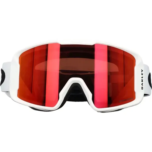Unisex's Accessories Skiwear Matte White Prizm Snow Torch Iridiu Ss24 , unisex, Sizes: ONE SIZE - Oakley - Modalova