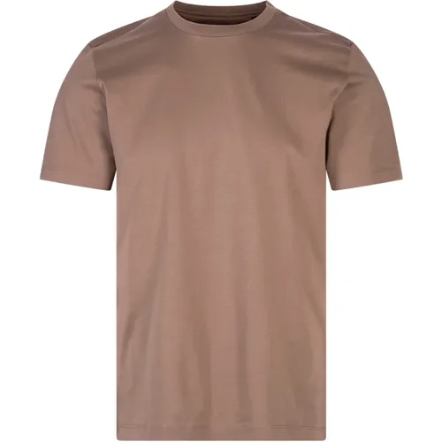 Grünes T-Shirt mit merzerisiertem Finish , Herren, Größe: 2XL - Hugo Boss - Modalova