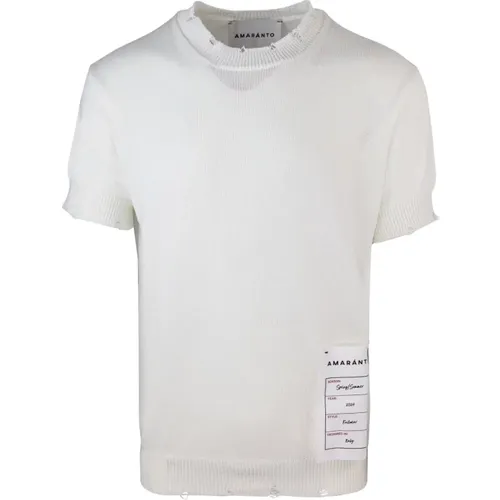 Knitwear T-shirts and Polos , male, Sizes: XL, L - Amaránto - Modalova