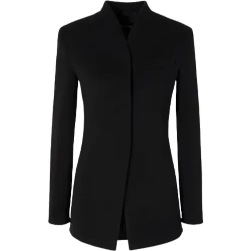 Wool Stretch Jacket , female, Sizes: M, S - Giorgio Armani - Modalova
