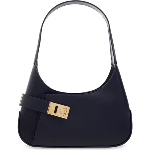 Leather shoulder bag , female, Sizes: ONE SIZE - Salvatore Ferragamo - Modalova
