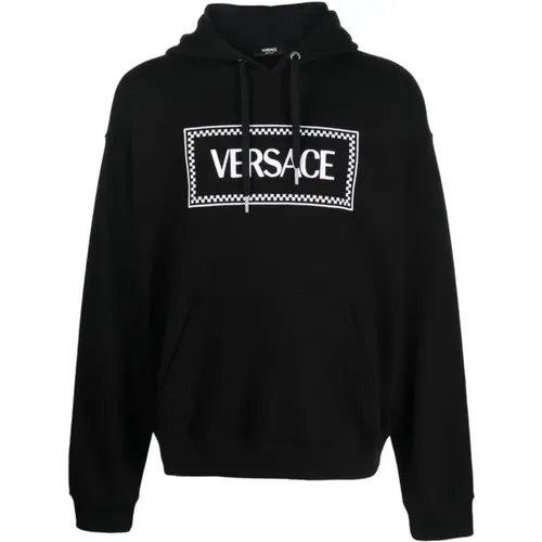 Pullover Hooded Top , male, Sizes: L, M - Versace - Modalova