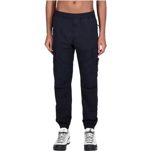 Slim Fit Hose aus Baumwollmischung , Herren, Größe: W30 - Stone Island - Modalova