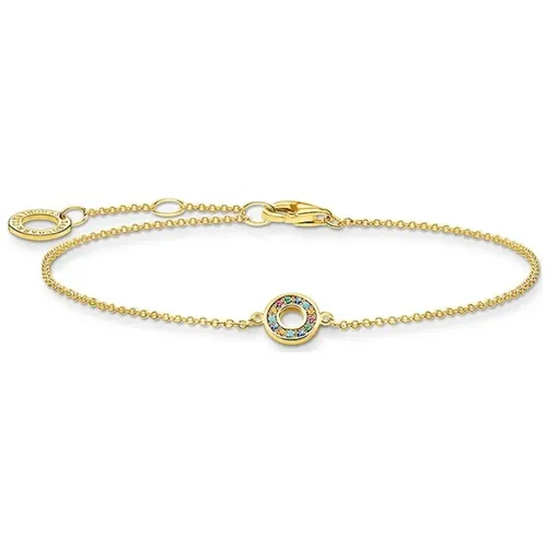 Gold Glass Ceramic Stone Bracelet , female, Sizes: ONE SIZE - Thomas Sabo - Modalova