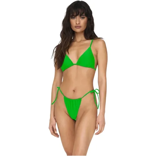 Carrie Tie Slip Bikini , Damen, Größe: M - Only - Modalova