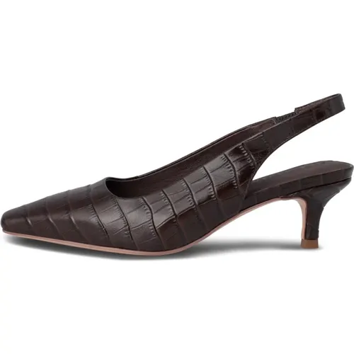 Croco Slingback Heel , female, Sizes: 5 UK - Shoe the Bear - Modalova