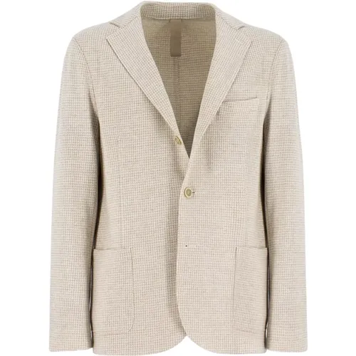 Melange Single-Breasted Jacket , male, Sizes: 2XL, 3XL, L, XL - Eleventy - Modalova