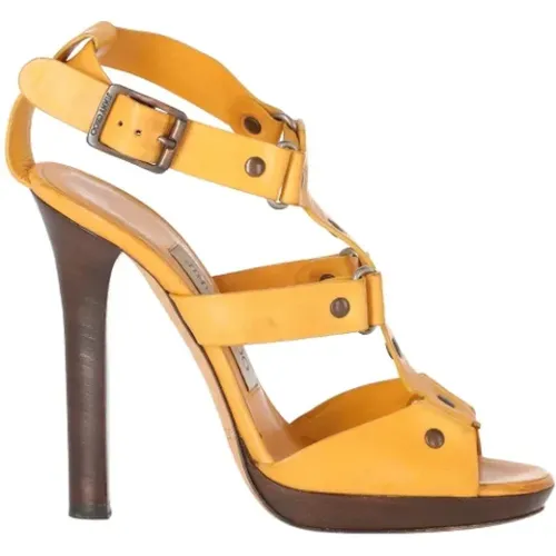 Pre-owned Leather sandals , female, Sizes: 2 UK - Jimmy Choo Pre-owned - Modalova