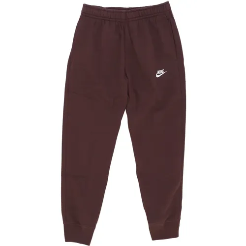 Fleece Trainingsanzug Jogger Hose Earth/Weiß , Herren, Größe: S - Nike - Modalova