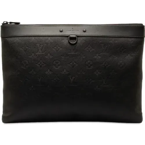 Pre-owned Leather clutches , male, Sizes: ONE SIZE - Louis Vuitton Vintage - Modalova