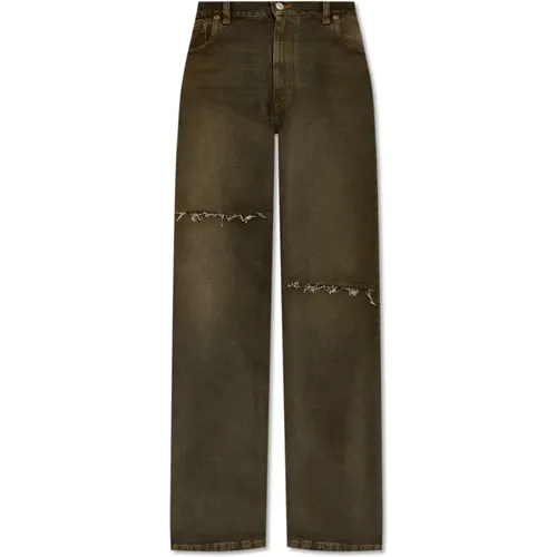 Jeans mit Vintage-Effekt - MM6 Maison Margiela - Modalova