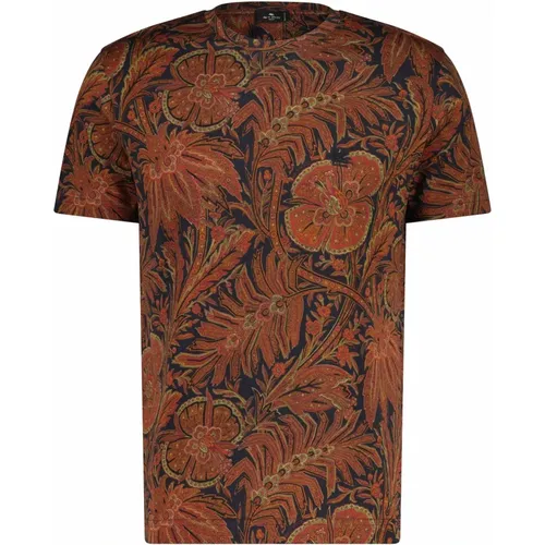 T-Shirt , Herren, Größe: L - ETRO - Modalova