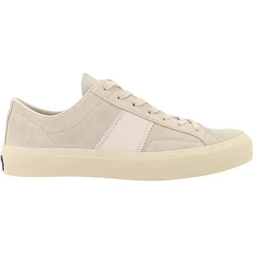 Suede Lace-up Sneakers , male, Sizes: 7 UK, 6 UK - Tom Ford - Modalova