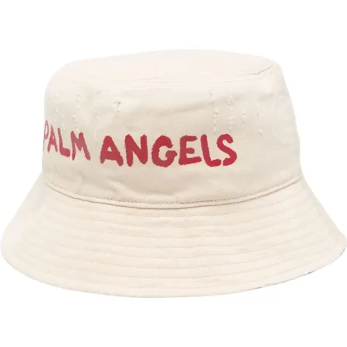 Hüte mit Ripped Details , Damen, Größe: ONE Size - Palm Angels - Modalova