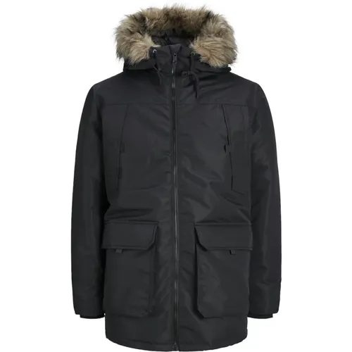 Winter Parka Construct Jacke , Herren, Größe: S - jack & jones - Modalova