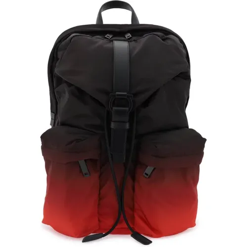 Gradient Nylon Trekking Rucksack - Salvatore Ferragamo - Modalova