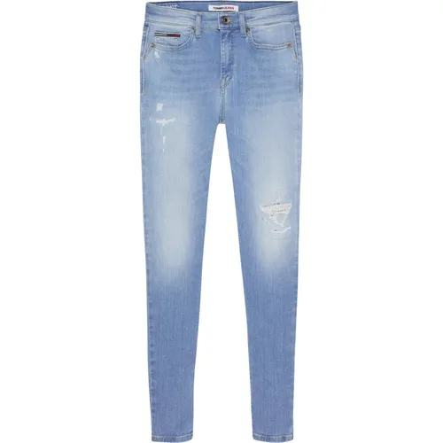 Stylische Blaue Denim Jeans für Damen , Damen, Größe: W29 - Tommy Jeans - Modalova