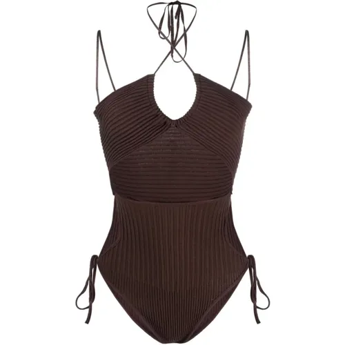 One-piece Swimsuit , female, Sizes: L - Andrea Adamo - Modalova