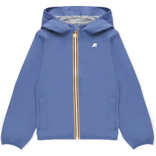 Blaue Jacke für Jungen mit Logo - K-way - Modalova