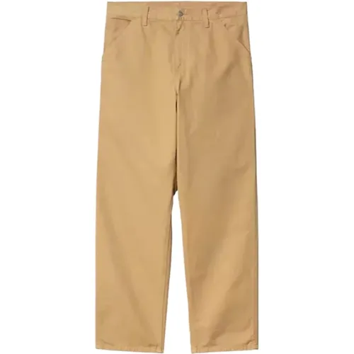 Single Knee Pant Bourbon Rinsed , male, Sizes: W33, W31 - Carhartt WIP - Modalova