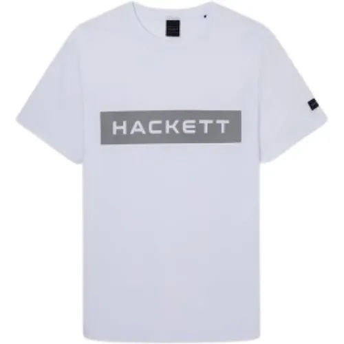 Herren T-Shirt aus Baumwollmischung , Herren, Größe: M - Hackett - Modalova