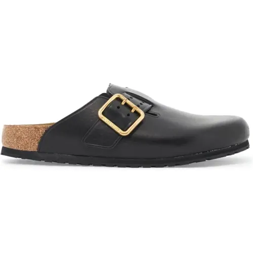 Städtische Lederclogs mit Auffälliger Schnalle , Herren, Größe: 45 EU - Birkenstock - Modalova