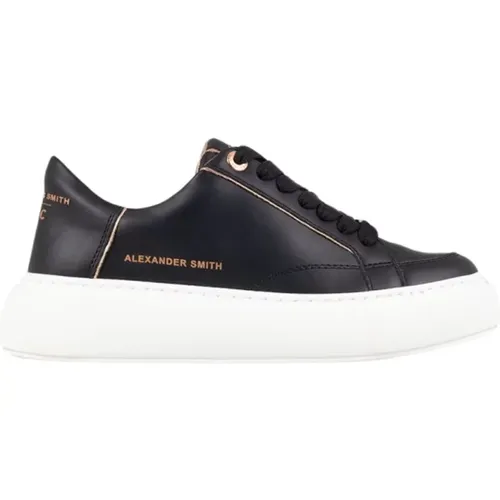 Umweltfreundliche Schwarze Kupfer Sneakers , Damen, Größe: 38 EU - Alexander Smith - Modalova