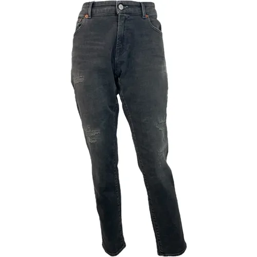 Destroyed Girlfriend Fit Jeans , female, Sizes: W27 L30, W29 L28, W32 L30, W27 L28, W25 L30, W30 L30, W29 L30 - Denham - Modalova