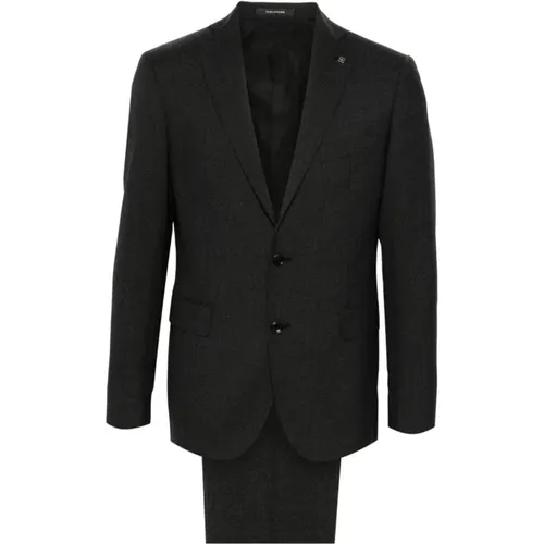 Grey Wool Suit Jacket and Trousers , male, Sizes: M, L, 2XL - Tagliatore - Modalova