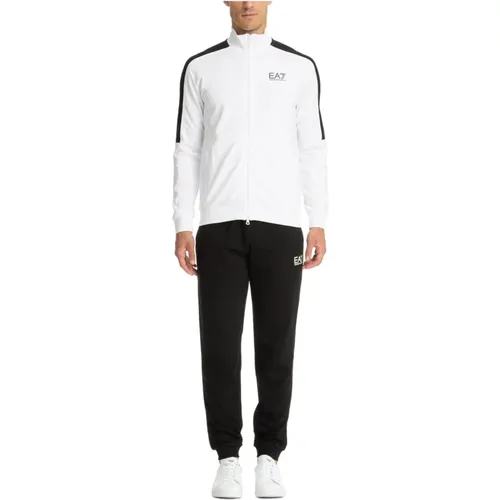 Multicolor Reißverschluss Tracksuit mit Logo , Herren, Größe: M - Emporio Armani EA7 - Modalova