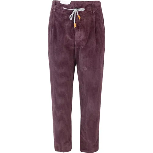 Corduroy Trousers with Pockets , male, Sizes: W30, W31 - Eleventy - Modalova