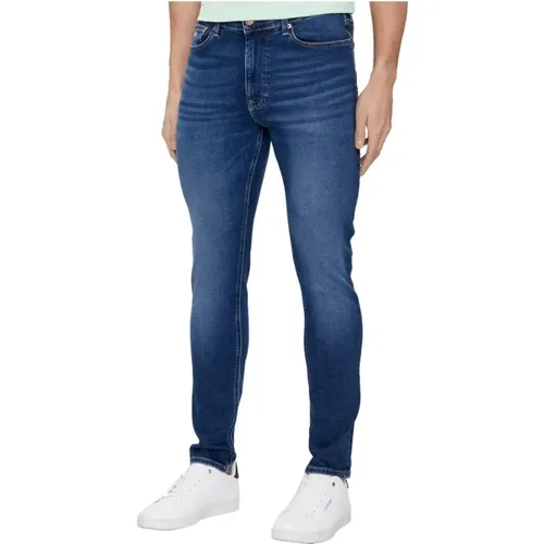 Skinny Simon Jeans , male, Sizes: W30 L32, W32 L32, W31 L32, W34 L32, W36 L32, W33 L32, W38 L32 - Tommy Hilfiger - Modalova