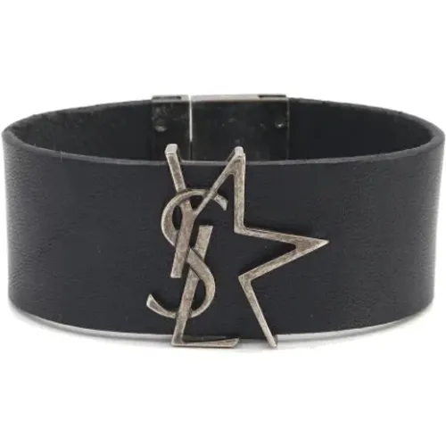 Pre-owned Leather bracelets , female, Sizes: ONE SIZE - Yves Saint Laurent Vintage - Modalova