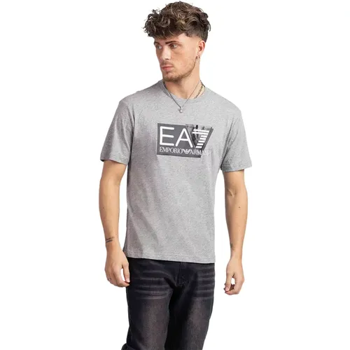 Grey Visibility T-Shirt Mens , male, Sizes: XS, S, XL, 2XL, M, L - Emporio Armani - Modalova