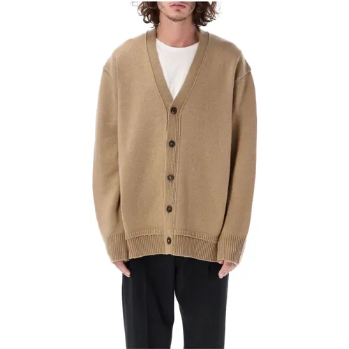 Wool Cardigan Si1Gp0003S18064 , male, Sizes: L, XL - Maison Margiela - Modalova