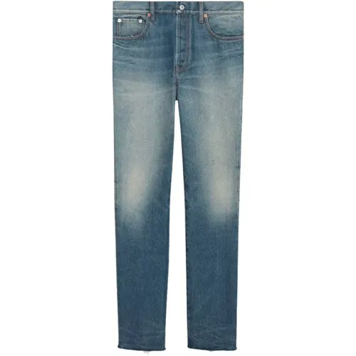 Mid-rise Straight-Leg Jeans in gewaschener Optik - Gucci - Modalova