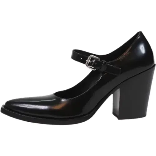 Pre-owned Leather heels , female, Sizes: 6 UK - Prada Vintage - Modalova