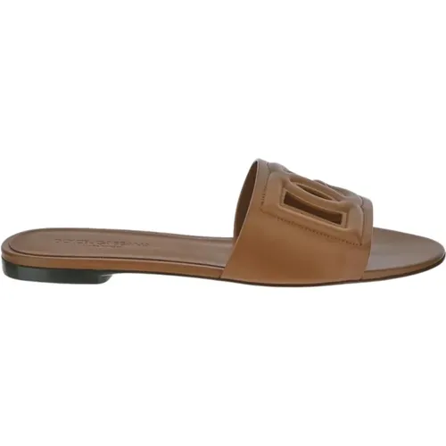 Damen Slide Schuhe , Damen, Größe: 36 1/2 EU - Dolce & Gabbana - Modalova