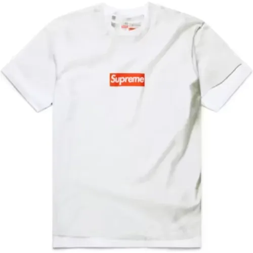 Weißes Box Logo Tee MM6 Maison Margiela - Supreme - Modalova