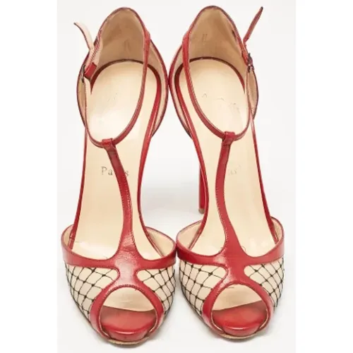 Pre-owned Leather sandals , female, Sizes: 5 UK - Christian Louboutin Pre-owned - Modalova