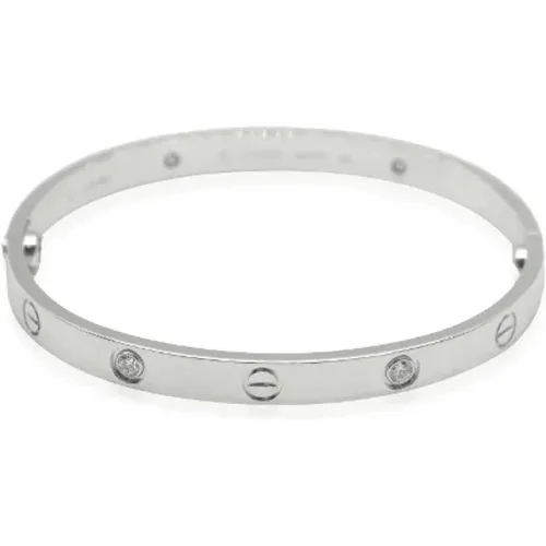 Pre-owned White Gold bracelets , female, Sizes: ONE SIZE - Cartier Vintage - Modalova