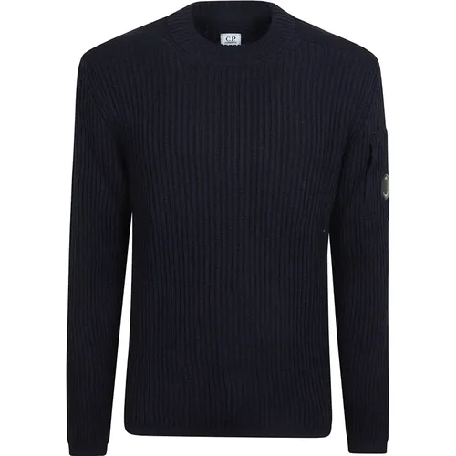 Blauer Pullover Aw24 Stil , Herren, Größe: S - C.P. Company - Modalova