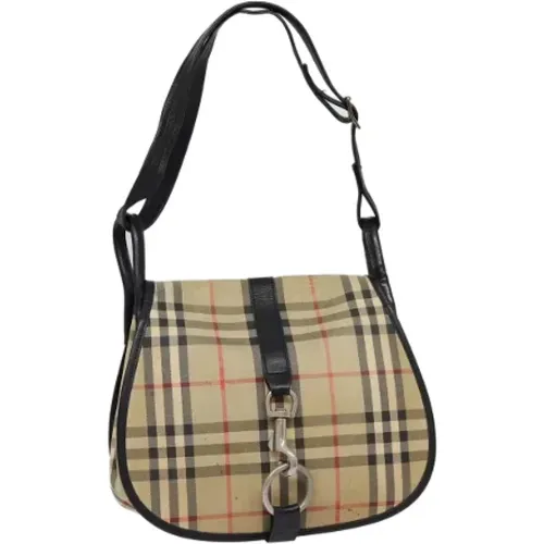 Pre-owned Canvas shoulder-bags , female, Sizes: ONE SIZE - Burberry Vintage - Modalova