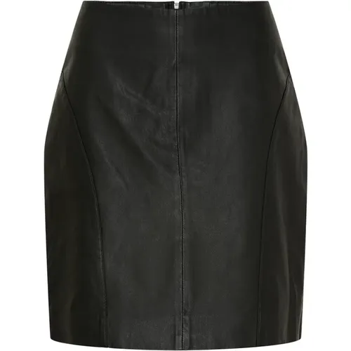 Leather Mini Skirt , female, Sizes: XL, M, L - Btfcph - Modalova