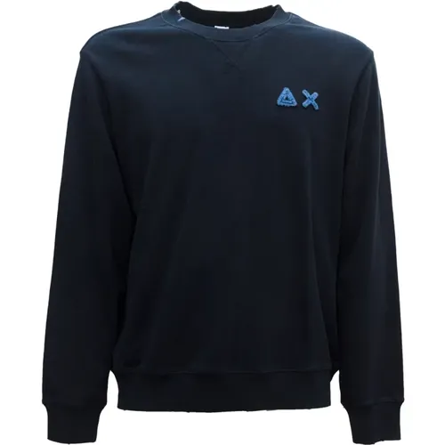 Cotton Sweatshirt F34121 , male, Sizes: XL, L, M - Sun68 - Modalova