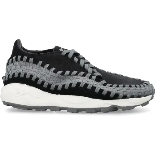 Smoke Grey Woven Sneakers for Women , female, Sizes: 3 1/2 UK, 4 1/2 UK - Nike - Modalova