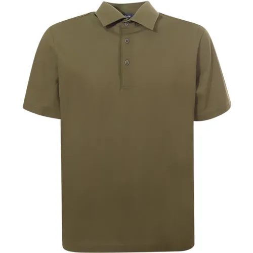 Grünes Polo Shirt - Regular Fit , Herren, Größe: 3XL - Herno - Modalova