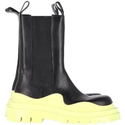 Pre-owned Leather boots , female, Sizes: 8 UK - Bottega Veneta Vintage - Modalova